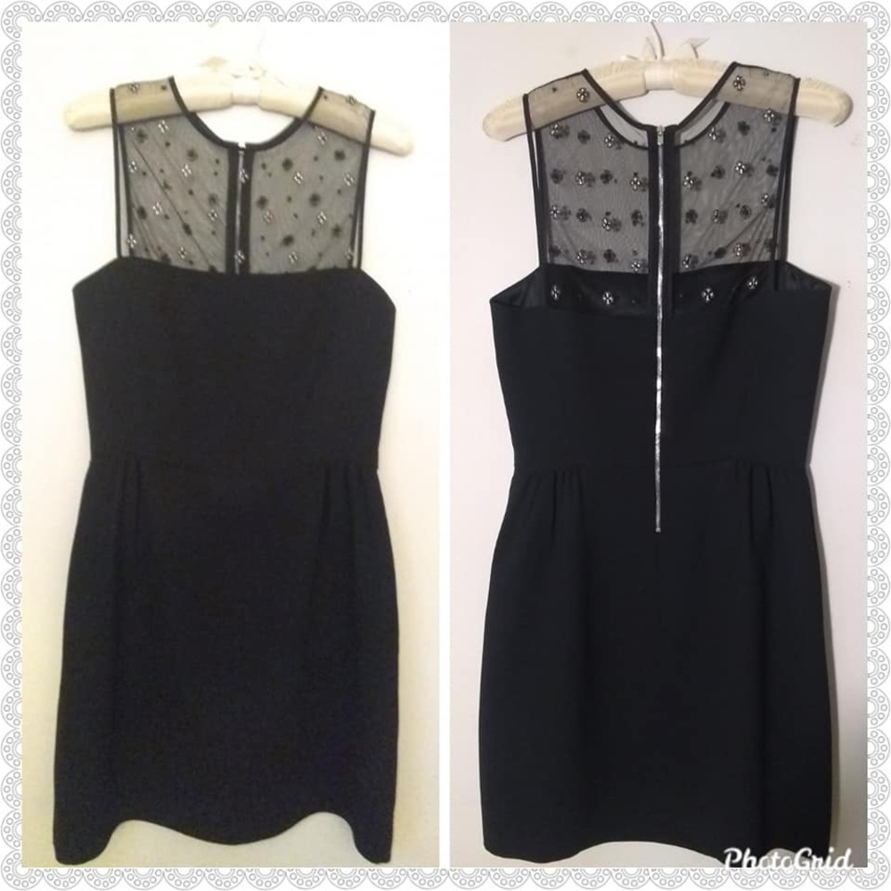 Stunning Sandro Paris Black Mini Dress sz 2